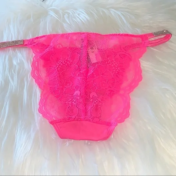 New VERY SEXY Bombshell Shine Strap Thong Panty Crystal Band Underwear - Picture 9 of 11